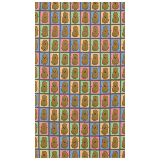 アートポップ・アートのスタイルポテト テーブルクロス (正面)