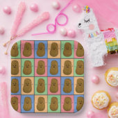 アートポップ・アートのスタイルポテト ペーパープレート (パーティー)