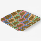 アートポップ・アートのスタイルポテト ペーパープレート (傾斜あり)