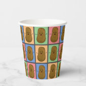 アートポップ・アートのスタイルポテト 紙コップ (正面)