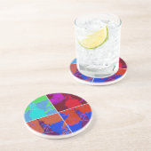 アートポップ・アートのスタイル自由の女神 コースター (側面)