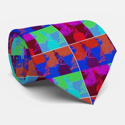 アートポップ・アートのスタイル自由の女神 ネクタイ (ロール)