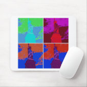 アートポップ・アートのスタイル自由の女神 マウスパッド (マウス)