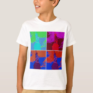 アートポップ・アートのスタイル自由の女神 Tシャツ