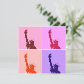 アートポップ・アートのスタイル自由招待状 招待状 (スタンド正面)