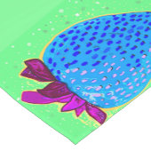 アートポップ・アートのストロベリーブルー ショートテーブルランナー (コーナー)