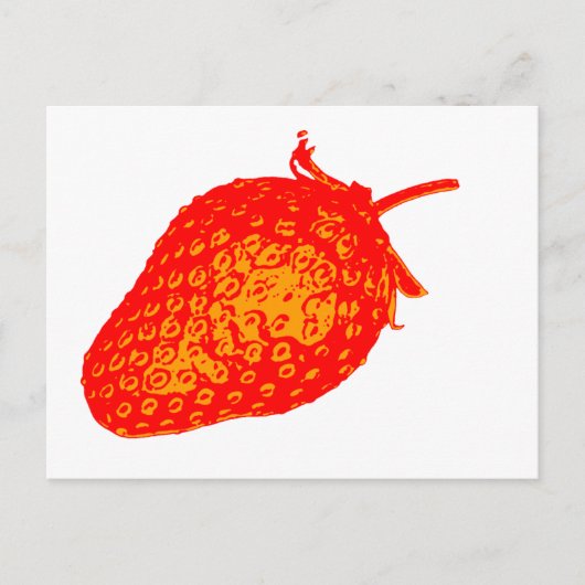 アートポップ・アートのストロベリー ポストカード (正面)