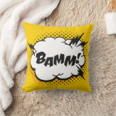 アートポップ・アートのスピーチのバブルスケッチと文字。漫画s クッション (ブランケット)