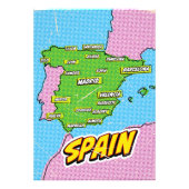 アートポップ・アートのス図解入りの、写真付きのペインの地図 フォトプリント (正面)