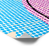 アートポップ・アートのス図解入りの、写真付きのペインの地図 ポスター (角)