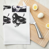 アートポップ・アートのゾウ キッチンタオル (四つ折り)