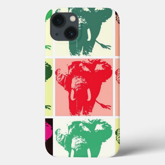 アートポップ・アートのゾウ Case-Mate iPhoneケース (裏面)