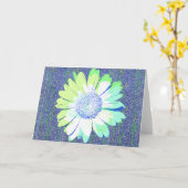 アートポップ・アートのデイジーヴィンテージパターアートンノートカード1 カード (黄色い花)