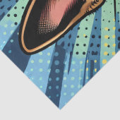 アートポップ・アートのドイツの羊飼い犬の漫画のデコップページ 薄葉紙 (詳細)