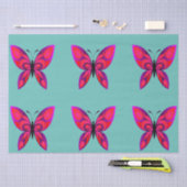 アートポップ・アートのバタフライティッシュペーパー 薄葉紙 (クラフト)