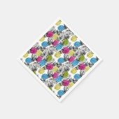 アートポップ・アートのパイナップルとパ葉ーム スタンダードカクテルナプキン (角)