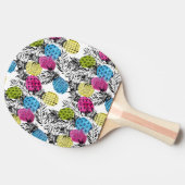 アートポップ・アートのパイナップルとパ葉ーム 卓球ラケット (横)