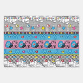 アートポップ・アートのパターン ラッピングペーパーシート (正面2)