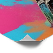 アートポップ・アートのパリエッフェルタワーポスターウォールアートプリント ポスター (角)