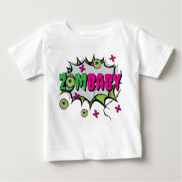 アートポップ・アートのファンキー怖い可愛い「ZomBaby」ゾンビプリン ベビーTシャツ