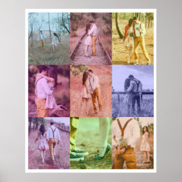 アートポップ・アートのフォトコラージュのポスターレトロフォトブロック ポスター