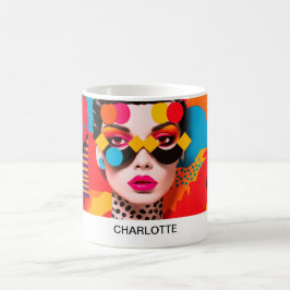 アートポップ・アートのフォトコラージュ コーヒーマグカップ