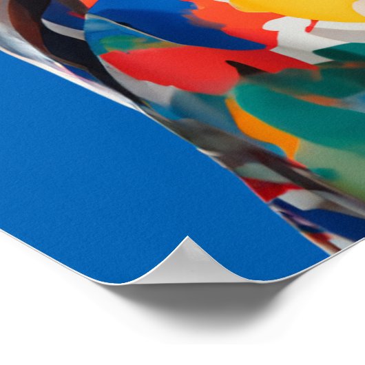 アートポップ・アートのフォトコラージュ ポスター (角)