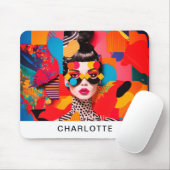 アートポップ・アートのフォトコラージュ マウスパッド (マウス)