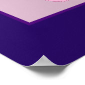 アートポップ・アートのフローラカルテ鮮やか：花瓶のチューリップ ポスター (角)