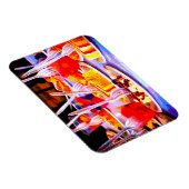 アートポップ・アートのフードケーキスナックフォークカラフル マグネット (右側)