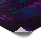 アートポップ・アートのフードトラック通りシーンウォールアート ポスター (角)