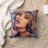 アートポップ・アートのプリンセススロー枕 クッション (ブランケット)