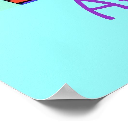 アートポップ・アートのベビーzebra personalizableポスター ポスター (角)