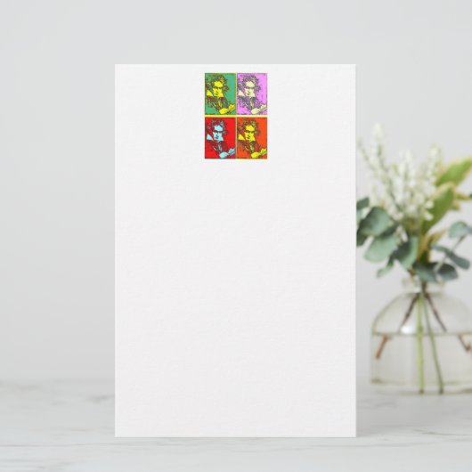 アートポップ・アートのベートーベン 便箋 (スタンド正面)