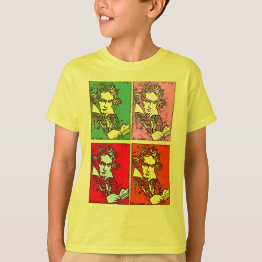 アートポップ・アートのベートーベン Tシャツ (正面)