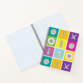 アートポップ・アートのボタニカル&フルーツスパイラルノート ノートブック (内部)