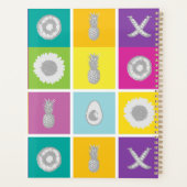 アートポップ・アートのボタニカル&フルーツパターンプランナー プランナー手帳 (裏面)