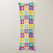 アートポップ・アートのボタニカル&フルーツ抱き枕 ボディピロー (正面縦)