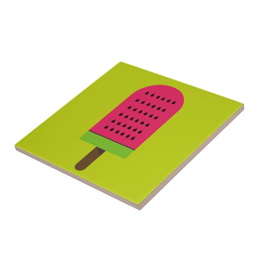 アートポップ・アートのポシクルスイカのフルーツアート タイル (側面)