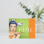 アートポップ・アートのポストカード2空白の背面 ポストカード (スタンド正面)