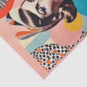 アートポップ・アートのミッド・センチュリーファッションのコラージュ 薄葉紙 (詳細)