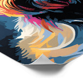 アートポップ・アートのヨークシャーテリアプリント ポスター (角)