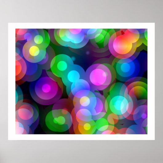 アートポップ・アートのランダム同心円02 ポスター (正面)