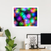 アートポップ・アートのランダム同心円02 ポスター (ホームオフィス)