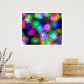 アートポップ・アートのランダム同心円02 ポスター (キッチン)