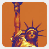 アートポップ・アートのレディーリバティ スクエアシール (正面)