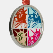 アートポップ・アートのレディーリバティ メタルオーナメント (右)