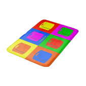 アートポップ・アートのレトロトサイケデリックイレット紙鮮やか バスマット (アングル)