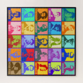 アートポップ・アートの有名アーティストパズル ジグソーパズル (横)