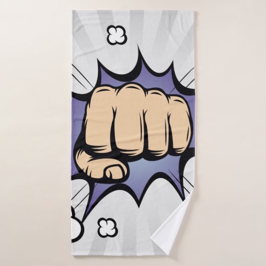 アートポップ・アートの漫画バブルデザイン。ヴィンテージイラストレーション バスタオル (バスタオル)